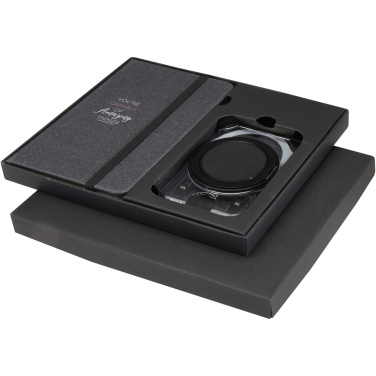 Logotrade mainoslahja tuotekuva: Kern kovakantinen muistikirja (A6) ja MagSafe lompakkolahjasetti