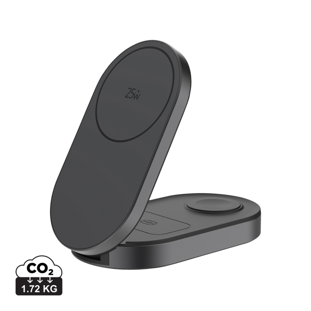 Logotrade mainostuotet kuva: Quantum ultra-nopea 3-in-1 25 W taitettava langaton laturi