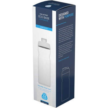 Logotrade liikelahjat mainoslahjat tuotekuva: H2O Active® Eco Base 650 ml -urheilujuomapullo läppäkannella