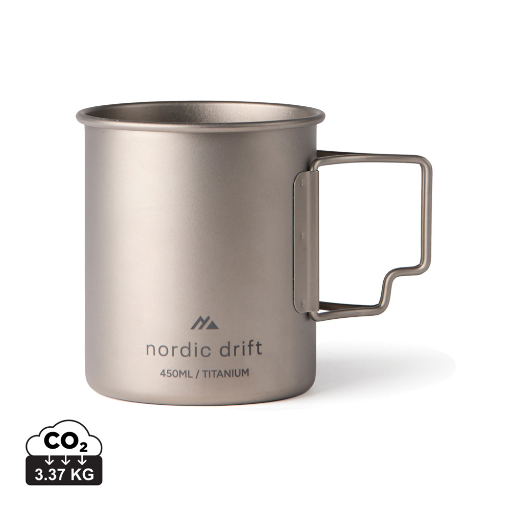 Logo trade mainostuotet tuotekuva: Nordic trail-ultrakevyt titaaninen muki 450ml