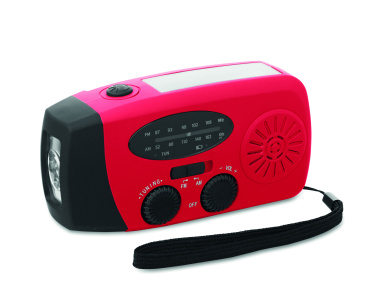 Logotrade mainoslahja tuotekuva: Radio SOS LED-taskulampulla