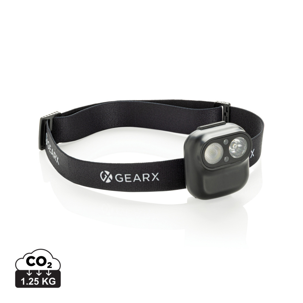 Logo trade liikelahja kuva: Gear X RCS rPlastic -otsalamppu liiketunnistimella