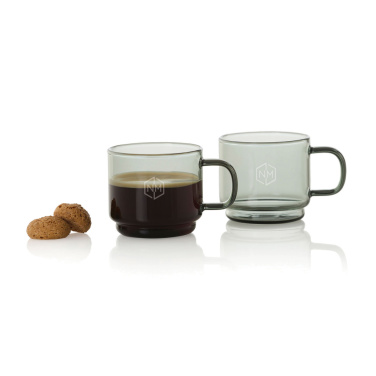 Logo trade mainoslahja kuva: AdHoc Impact -espressokupit 70 ml, 2 kpl:n sarja