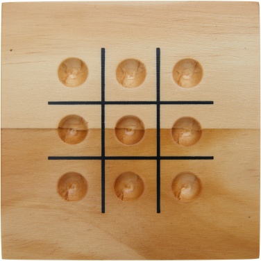 Logotrade verslo dovanos nuotrauka: Strobus medinis tic-tac-toe žaidimas