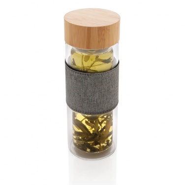 Logotrade reklaminės dovanos nuotrauka: Impact dvigubos sienelės borosilikatinio stiklo butelis