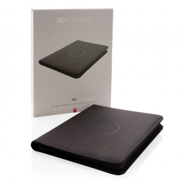 Logotrade dovana nuotrauka: Air 5W belaidžio įkrovimo portfelis A4 su 5000 mAh maitinimo bloku