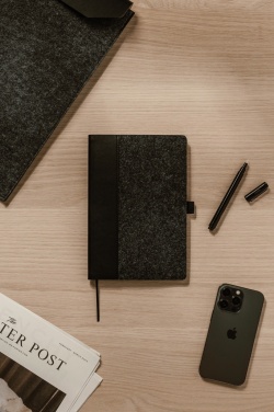 Logotrade reklaminės dovanos nuotrauka: VINGA Albon GRS perdirbto veltinio sąsiuvinis