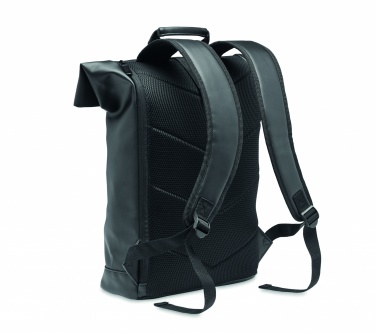 Logotrade reklaminės dovanos nuotrauka: Nešiojamojo kompiuterio PU Rolltop kuprinė
