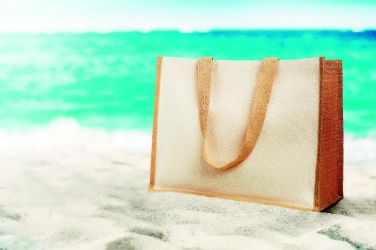 Logotrade dovana nuotrauka: Džiuto ir drobės pirkinių krepšys