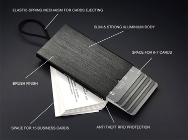 Logotrade reklaminės dovanos nuotrauka: RFID kreditinės ir vizitinės kortelių laikiklis 126615500