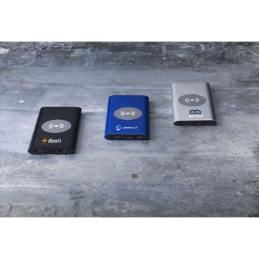 Logotrade firminės dovanos nuotrauka: Aliuminio 8000 Wireless Powerbank belaidis įkroviklis