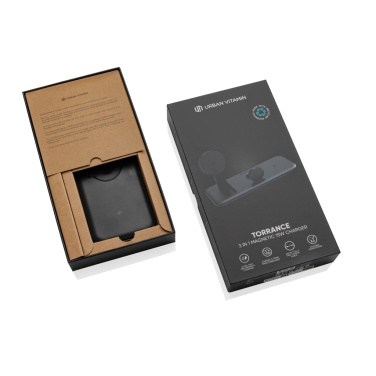 Logotrade reklaminiai produktai nuotrauka: Urban Vitamin Torrance 3 in 1 magnetinis 15 W įkroviklis