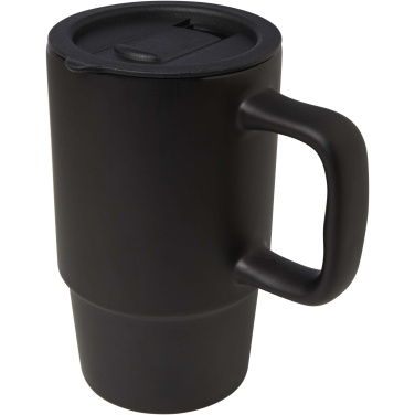Logotrade reklaminės dovanos nuotrauka: Carter 450 ml keraminis puodelis su plastikiniu dangteliu