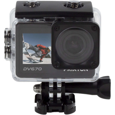 Logotrade firminės dovanos nuotrauka: „Prixton DV670“ 4K dviejų ekranų veiksmo kamera