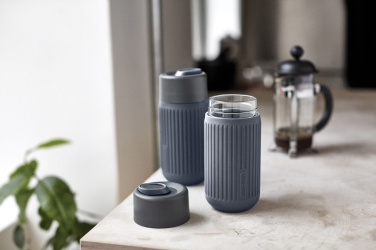 Logotrade verslo dovanos nuotrauka: „Black+Blum“ stiklinis kelioninis puodelis, 340 ml