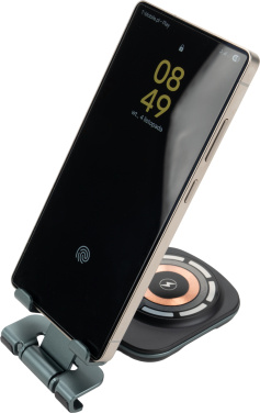 Logotrade reklaminiai produktai nuotrauka: Telefono laikiklis su belaidžiu įkrovikliu