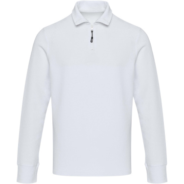 Logotrade reklaminės dovanos nuotrauka: Zeus ilgomis rankovėmis unisex polo marškinėliai su pusiniu užtrauktuku