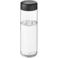 H2O Active® Vibe 850 ml ūdens pudele ar skrūvējamu vāciņu, Caurspīdīgs / vienkrāsains melns