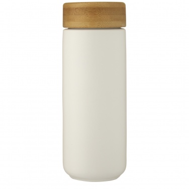 Logotrade ziemassvētku dāvanas foto: Lumi 300 ml keramikas trauks ar bambusa vāku
