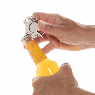 Logotrade korporatīvās dāvanas foto: RCS pārstrādāta cinka sakausējums 3 vienā atslēgu piekariņš