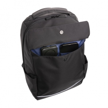 Logotrade biznesa dāvanas foto: Swiss Peak RCS rPU 15W 3-in-1 magnētiskais bezvadu lādētājs