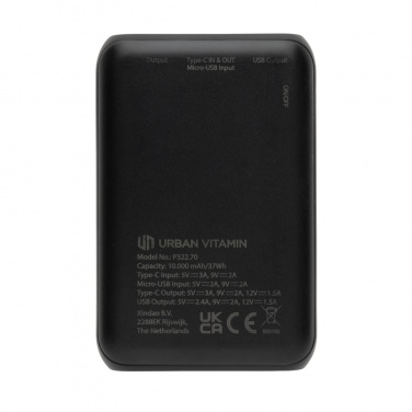 Logotrade logo dāvanas foto: Urban Vitamin Alameda 10 000 mAh 18W PD barošanas bloks