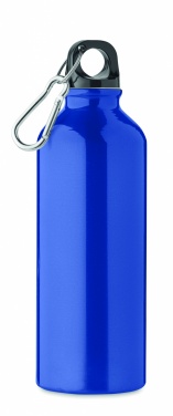 Logotrade ziemassvētku dāvanas foto: Vienasienu 500 ml ūdens pudele, kas izgatavota no pārstrādāta alumīnija, ar karabīni