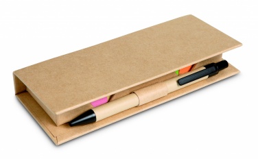 Logotrade ziemassvētku dāvanas foto: Piezīmju atgādņu komplekts, kas atkārtoti iestrādāts ar pildspalvu