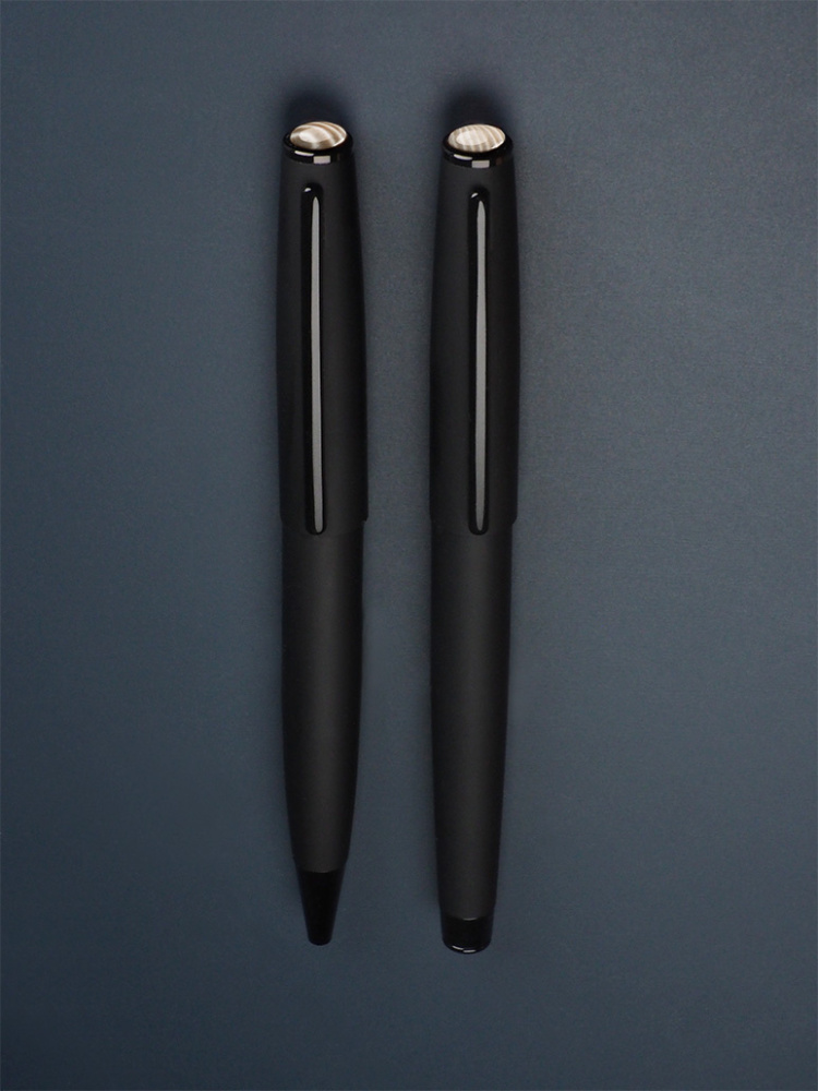 Logotrade Ideja dāvanas foto: Strīpainā krama pildspalvu komplekts 1284036