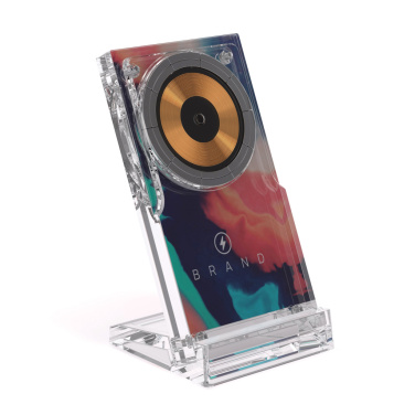 Logotrade Ideja dāvanas foto: Magcharge 15W magnētiskais bezvadu uzlādes statīvs