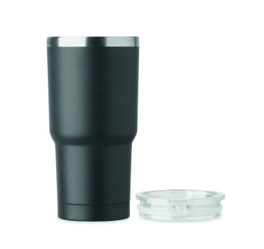 Logotrade biznesa dāvanas foto: Dubultsienu glāze 550ml