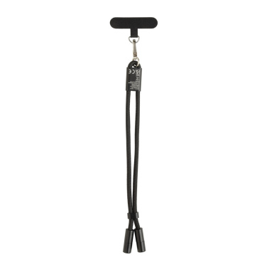 Logotrade ziemassvētku dāvanas foto: LoopAmp RCS RPET regulējama telefona siksniņa ar 60 W kabeli