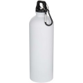 Oregon 750 ml matēta RCS pārstrādāta vienas sienas nerūsējošā tērauda ūdens pudele ar karabīni, Balts