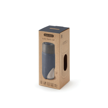 Logotrade biznesa dāvanas foto: Black+Blum stikla ceļojumu krūze 340 ml