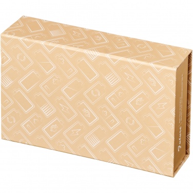 Лого трейд pекламные cувениры фото: Беспроводное зарядное устройство Future на 6000 мАч с покрытием из бамбука и ткани