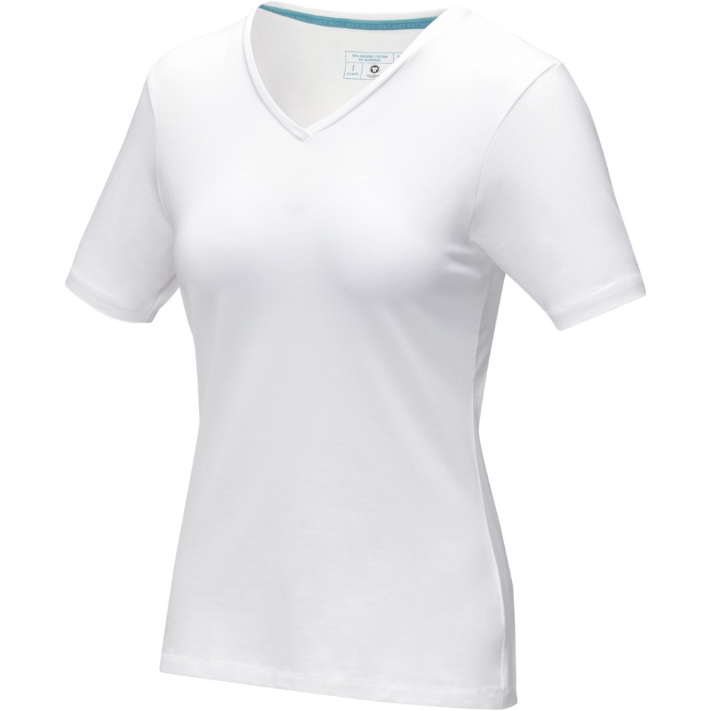 Логотрейд бизнес-подарки картинка: Kawartha short sleeve women's organic V-neck t-shirt