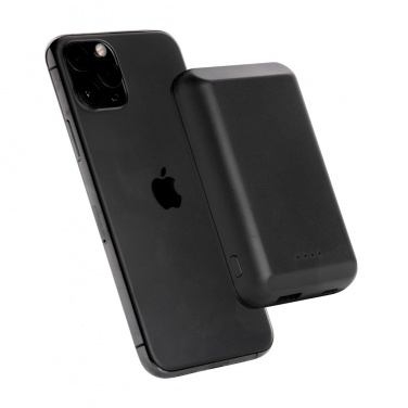 Логотрейд pекламные cувениры картинка: Магнитный беспроводной внешний аккумулятор емкостью 5000 мАч и мощностью 5 Вт