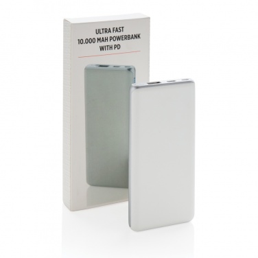 Лого трейд бизнес-подарки фото: Сверхбыстрый внешний аккумулятор емкостью 10 000 мАч с функцией PD