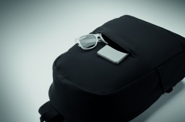 Логотрейд pекламные cувениры картинка: Рюкзак для ноутбука 15 дюймов, изготовленный из переработанного хлопка до потребления и переработанного полиэстера с возможностью индивидуальной печати