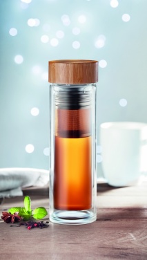 Логотрейд pекламные подарки картинка: Термобутылка стеклянная München