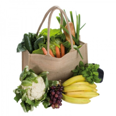 Лого трейд pекламные cувениры фото: Джутовая сумка, большая HANNOVER