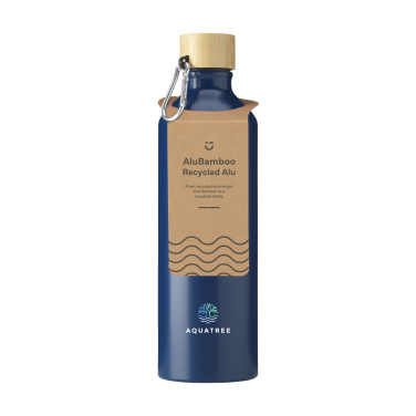 Лого трейд pекламные продукты фото: Бутылка для воды AluBamboo GRS Recycled Alu 750 мл
