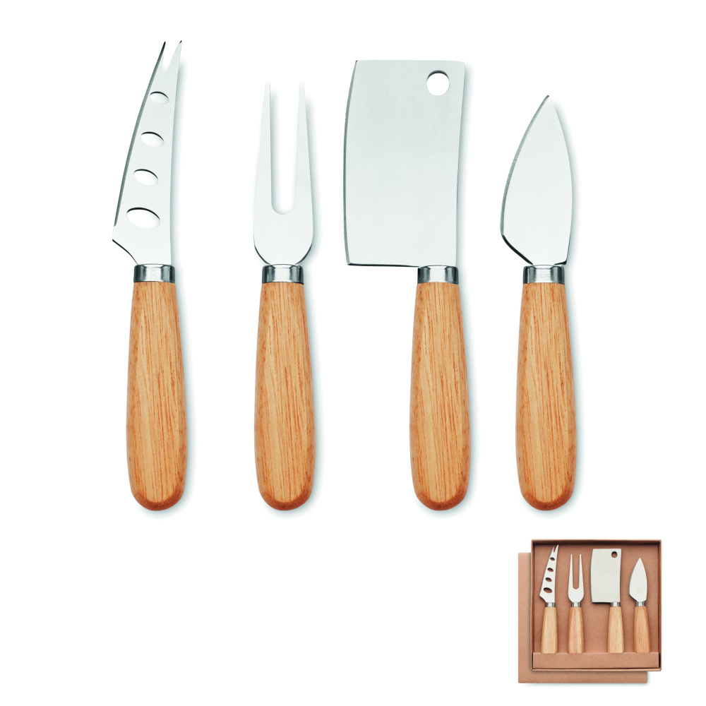 Лого трейд pекламные продукты фото: Set of 4 cheese knives