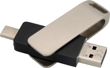 Лого трейд бизнес-подарки фото: Металлическая USB-флешка