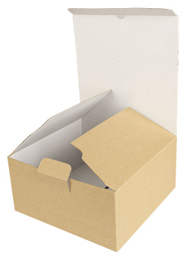 Логотрейд pекламные подарки картинка: Картонная коробка - 21,5 x 21,5 x 10,5 см