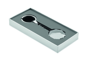 Логотрейд pекламные продукты картинка: Glass round award key ring