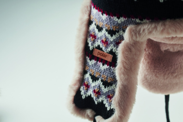 Логотрейд pекламные продукты картинка: Knitted beanie with ear flap