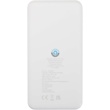 Логотрейд pекламные продукты картинка: Портативное зарядное устройство Intan из переработанной пластмассы емкостью 10 000 мАч