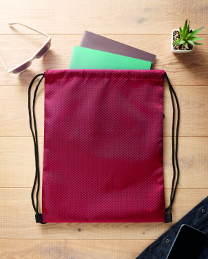 Лого трейд бизнес-подарки фото: Drawstring bag in 420D RPET
