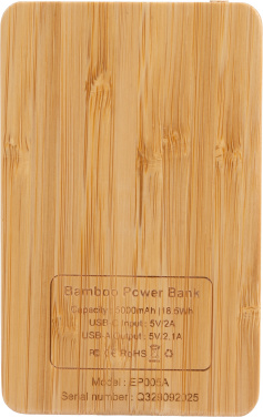 Логотрейд pекламные подарки картинка: Power Bank 5000 мАч с подсвечиваемым логотипом